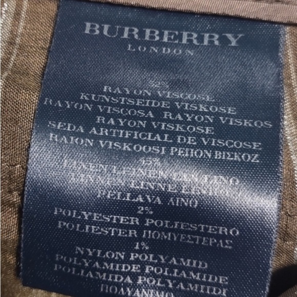 Burberry London linen blend wide leg trousers - Picture 8 of 8